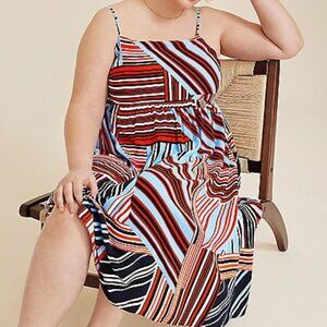 NWT Plus Size Americana Striped Midi Dress